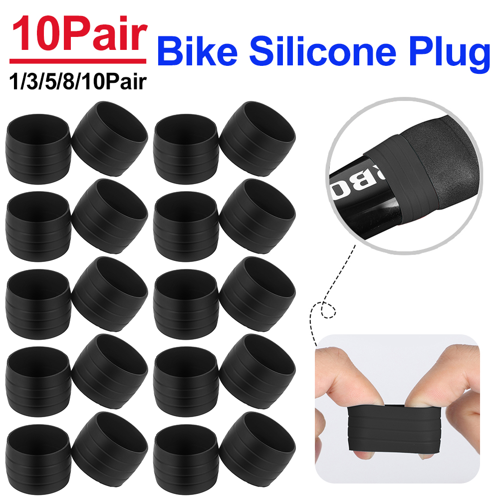 Bell Handlebar Ring - Fita de bicicleta Guiador Plug, Anti-Slip