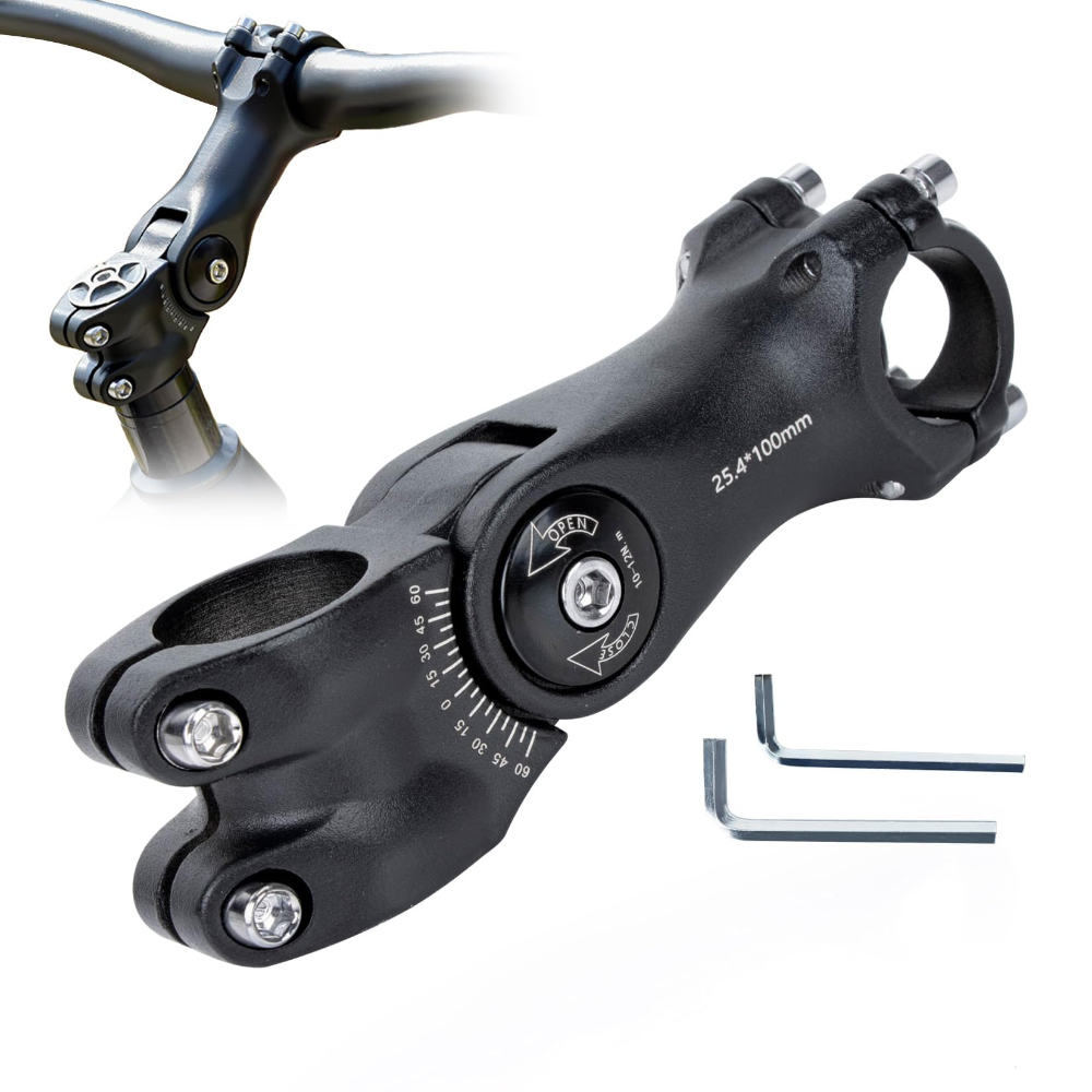 Cycling In City - Extensor de Guidão Ajustável 100mm/120mm para