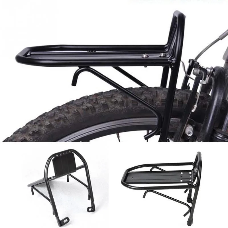 Cargo Rack Aluminum - Rack dianteiro de bicicleta, porta-bagagens de
