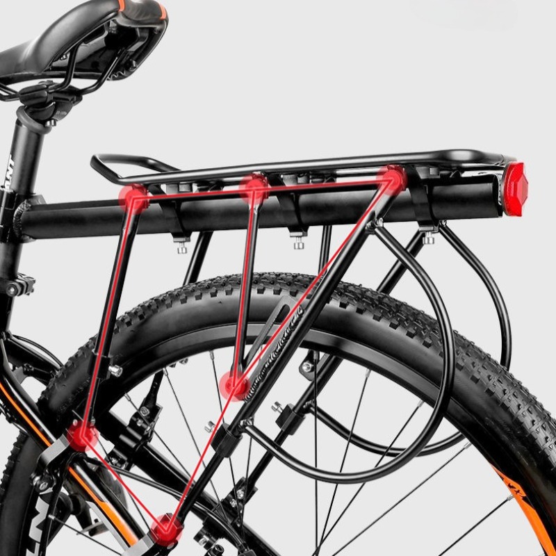 Cargo Rack Aluminum - Rack de assento traseiro de bicicleta,