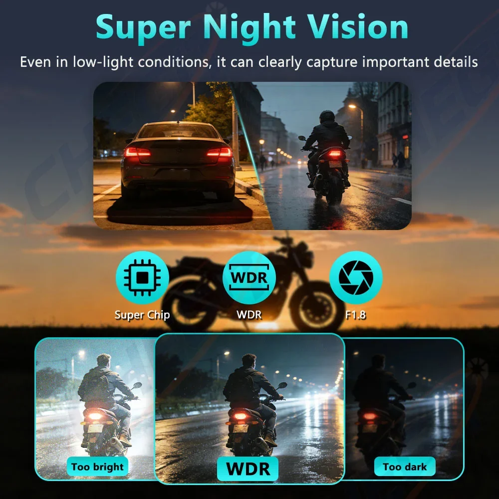 Câmera DVR para Motocicleta 2K - Cycling Loop avaliação e preço