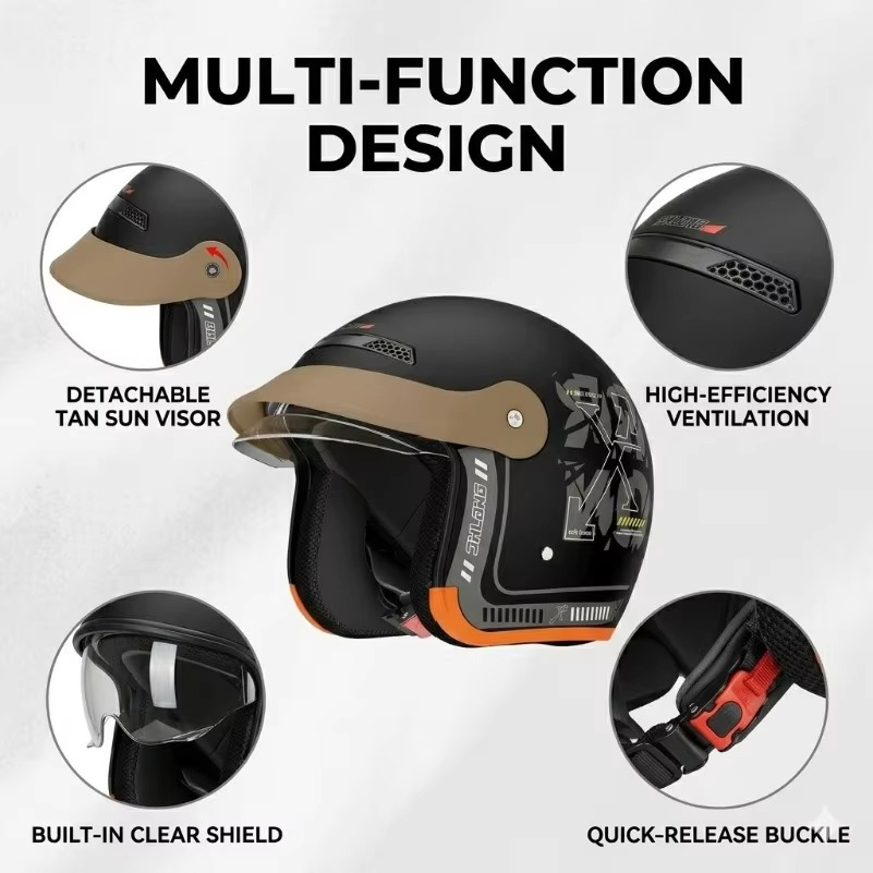 Capacete retrô corta-vento, qu - Commute Cycling Helmet avaliação e preço