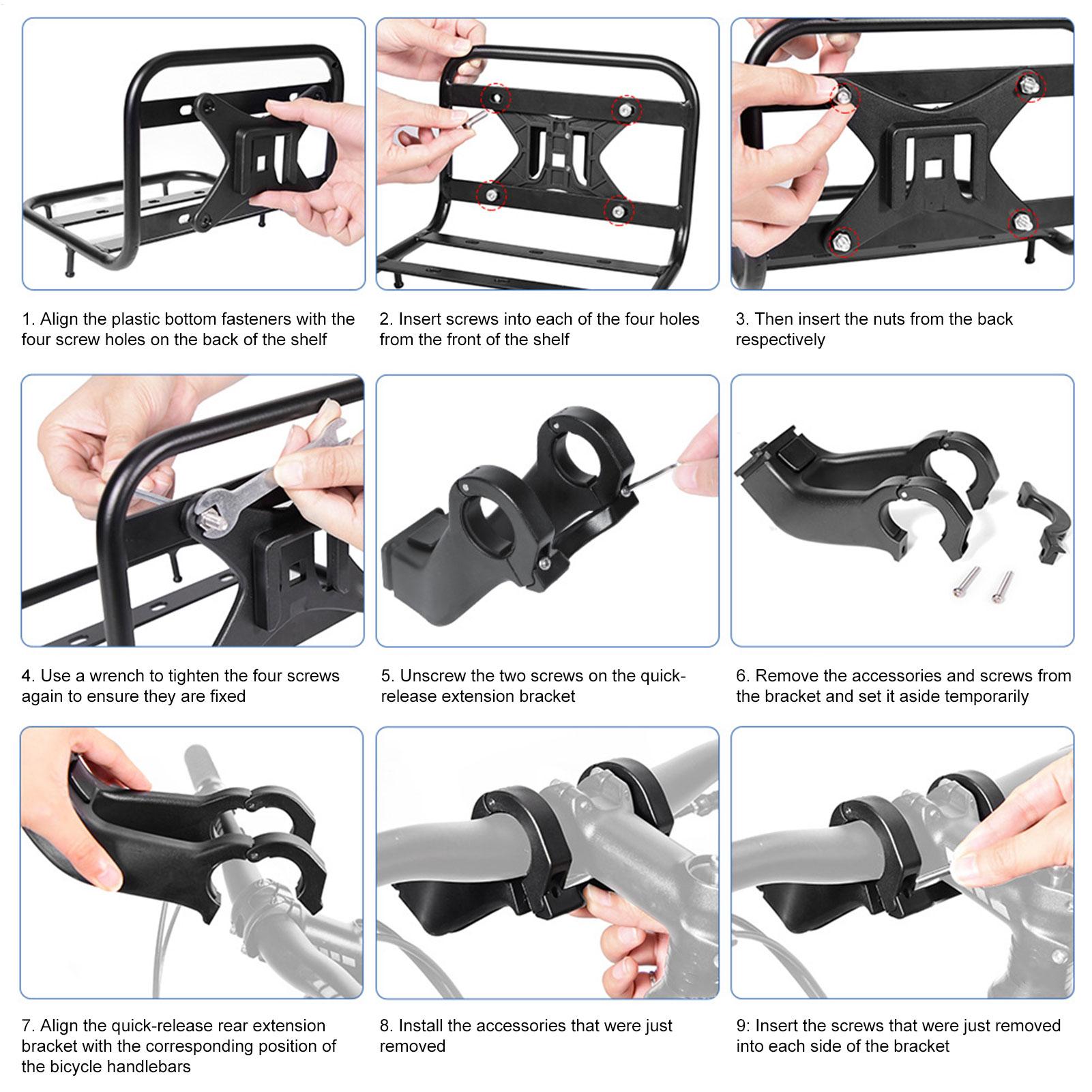 Rack dianteiro de bicicleta, s - Cargo Rack Aluminum avaliação e preço