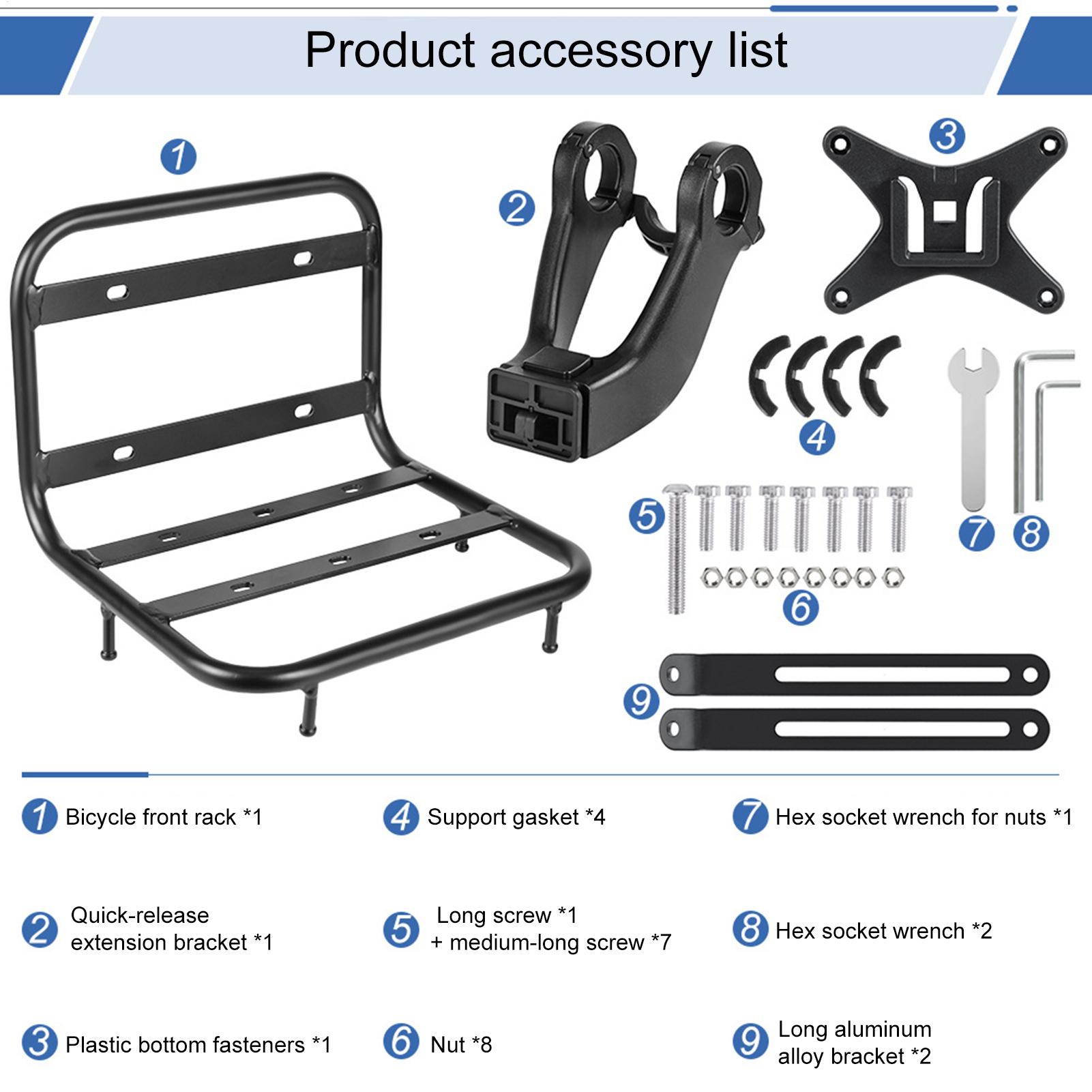 Rack dianteiro de bicicleta, s - Cargo Rack Aluminum avaliação e preço