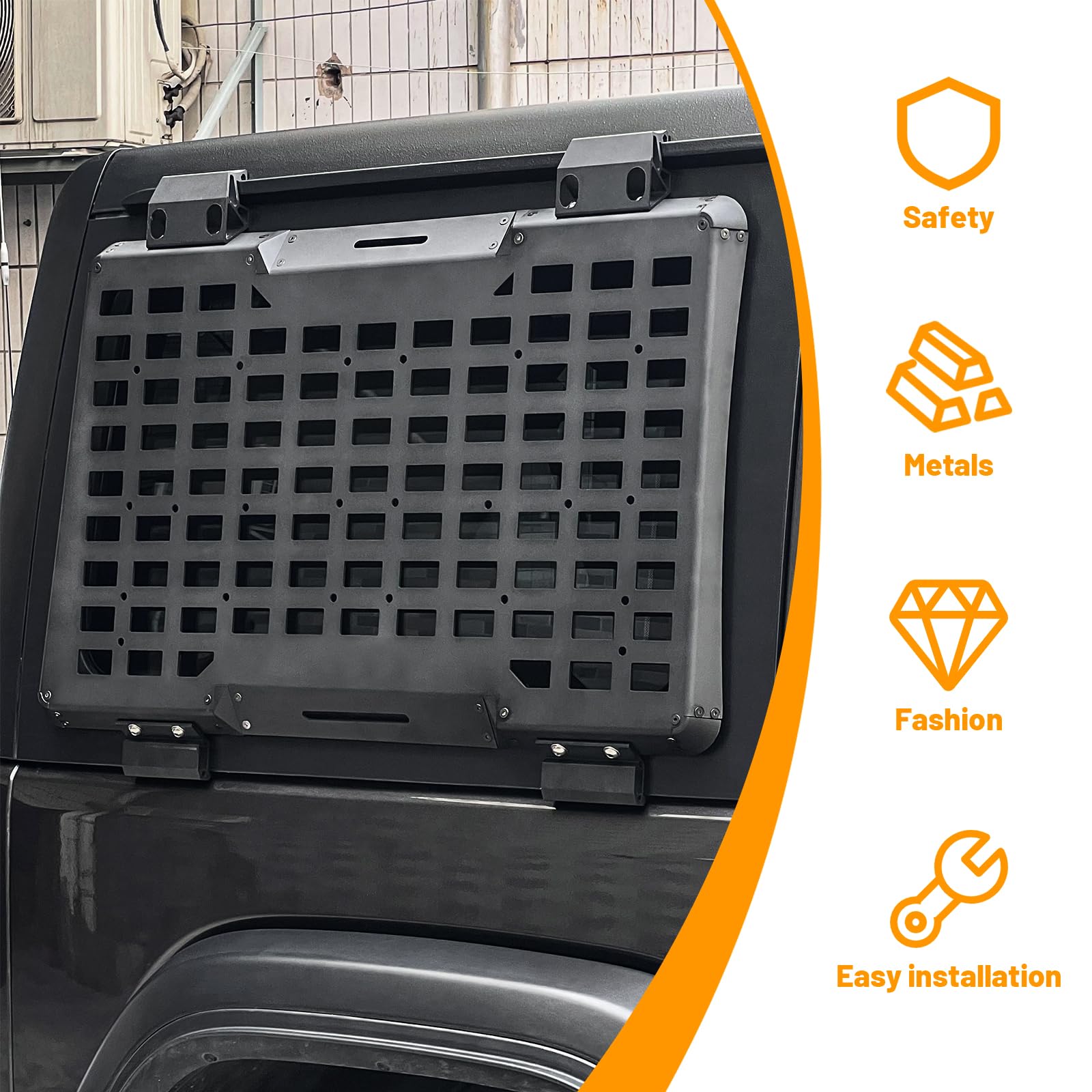 Painel Molle para Janela Trase - Cargo Rack Aluminum avaliação e preço