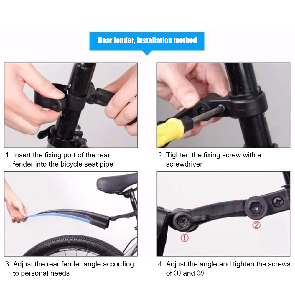 Frente Mountain Bike e traseir - Fender Mudguard Set avaliação e preço