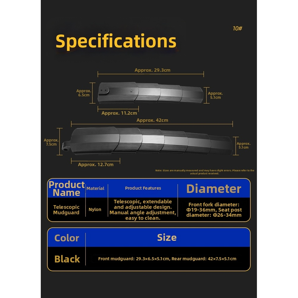 Conjunto de Para-lamas Telescó - Fender Mudguard Set avaliação e preço